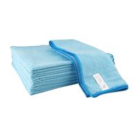 Idea Home Paquete de 8 Bayetas de Microfibra XXL 50x60 cm - Paño de Limpieza Absorbente y Resistente - Trapo Multiusos sin Rayas para Suelo, Cocina y Baño, Azul