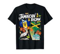 Idea jamaicana de Barbados para niños, diseño de Bandera de Jamaica Bajan Camiseta
