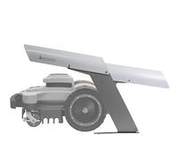 IDEA MOWER Garaje para robot cortacésped One2.1 compatible con Ambrogio Robot, techo de la estación de carga, protección de aluminio compuesto, techo abatible