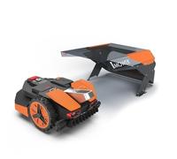 Idea Mower Mobius Garaje para robot cortacésped compatible con Worx Landroid Vision | Robot cortacésped garaje fabricado en policarbonato con protección 2UV, acero inoxidable y placas compuestas de