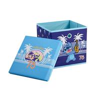 Idea Nuova Lilo and Stitch Cubo de almacenamiento plegable con tapa extraíble, 25,4 cm × 25,4 cm × 25,4 cm