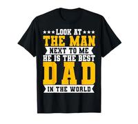 Idea para el Día del Padre Best Dad In The World Camiseta
