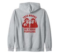 Idea-Regalo Divertida compañeros de Trabajo 3 Monos Anime Sudadera con Capucha