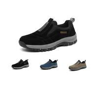 Ideacloth Shoes for Men,Enjerr Orthopedic Shoes,Slip-On Outdoor Sneakers (Black,45)
