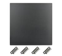 IdeaFormer Cama Vidrio 220x220x4mm,Profesional Cama Impresora 3D Vidrio,Cama Cristal con 4 Clips para Mk2,Mk2a,Anet A6, Reprap, Mendel,Wanhao Duplicator i3