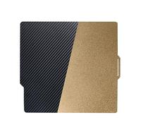 IdeaFormer Double Sided Carbon Fiber PET+Textured PEI Printing Plate 257x257mm, PET+PEI Cama de Impresión Plataforma de Flexible Spring Steel para Bambu Lab X1C X1 P1P P1S