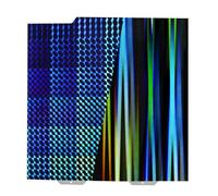 IdeaFormer H1H Placa de Construcción Lisa para Bambulab A1 Mini, Rainbow Streak+Phantom Hoja de Acero con Resorte Texturizada de Doble cara 184x184 mm para Bambulab A1 Mini