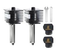 IdeaFormer Juego de 2 piezas Hotend 0,4 mm con boquilla de acero para Bambu Lab A1/A1 Mini
