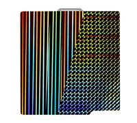 IdeaFormer lamina H1H para Bambulab X1 X1C X1E P1P P1S A1, Placa de Construcción de Double Sided Textura Cama de Impresión Plataforma de Flexible Spring Steel Rainbow Steak+Phantom H1H para Bambu Lab