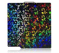 IdeaFormer Rainbow Confetti PEF+Galaxy PEY Placa de impresión para Bambulab X1/X1C/X1E/P1P/P1S/A1, Cama de Doble Cara de PEF PEY Texturizado 257x257mm para Bambu Lab Impresora 3D