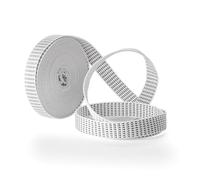 IDEAGENESIS Cinta Persiana 18 MM Ancho x 6 M Blanca Enrollable Recambio Resistente Rollo Recogedor Cuerda Compatible Carrete Interior Exterior Tirantes Correa Duradera Repuesto Universal Facil Montaje