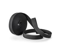 IdeaGenesis - Cinta Persiana 18 MM Ancho x 6 M Negra Enrollable Recambio Resistente Recogedor Cuerda Carrete Interior Tirantes Correa Duradera Repuesto Universal Facil Montaje (Negro, Cinta 18mm)