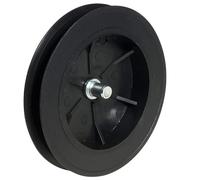 IdeaGenesis - Disco Persiana con espiga para Cintas de 14mm | Polea de Persianas para ejes 40mm | Disco con Espiga Metálica | Recambios y repuestos (Cinta 14mm con espiga, 120X40)