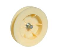 IdeaGenesis - Disco Persiana con espiga para Cintas de 20mm | Polea de Persianas para ejes 40mm | Disco Rodamiento de Persiana | Recambios y repuestos (Cinta 20mm con espiga, 120X40)