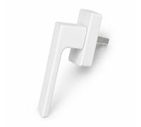 IdeaGenesis - Manilla Ventana Multipunto con Cuadradillo 7 mm | Maneta Oscilobatiente de Aluminio | Tirador Universal para Ventanas PVC y Aluminio (Blanco Mate, Sin Llave)