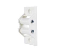 IdeaGenesis - Pack 2 Poleas Pasacintas PVC con Rodillos de Nylon en blanco para Persiana Enrollable. Guía de Correa para Cintas de 22mm para persianas Standard Maxi. (PVC, Cinta 22mm)