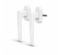 IdeaGenesis - Pack x2 Manilla Ventana Multipunto Aluminio Blanco - Maneta para Ventanas Oscilobatientes y Practicables | Cuadradillo 7 mm Universal | Tirador Resistente (2, Blanco Mate)