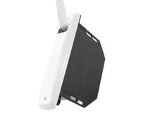 IdeaGenesis - Recogedor Persiana Empotrado Frente Aluminio Blanco Cinta 18 mm x 5 m Carrete Enrrollable Mecanismo Muelle Sistema Polea Recambio de Cajetin Compacto Universal (Blanco, Cinta 18 mm)