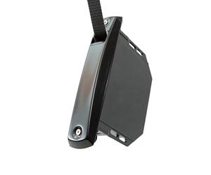 IdeaGenesis - Recogedor Persiana Empotrado Frente Aluminio Negro Cinta 18 mm x 5 m Carrete Enrrollable Mecanismo Muelle Sistema Polea Recambio de Cajetin Compacto Universal (Negro, Cinta 18 mm)