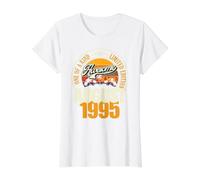 Ideal Desde Agosto de 1995, 31 cumpleaños con Texto en alemán 31 Jahre Camiseta gráfica económica, Mujer, Blanco, L