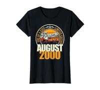 Ideal Desde Agosto de 2000 26 cumpleaños con Texto en alemán 26 Jahre Camiseta gráfica económica, Mujer, Negro, L