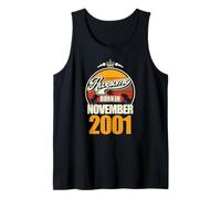 Ideal Desde noviembre de 2001 25 cumpleaños con Texto en alemán 25 Jahre Camiseta sin Mangas