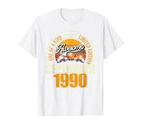 Ideal Desde septiembre de 1990, 36 cumpleaños con Texto en alemán 36 Jahre Camiseta gráfica económica, Hombre, Blanco, L