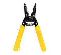 Ideal Electrical 45-121 T-6 T-6 T-Stripper - 14-26 AWG, pelacables amarillo con agujeros de bucle, nariz de alicates, apertura automática con resorte