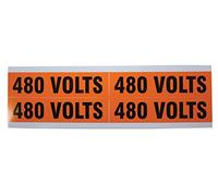 Ideal Industries 44 - 364 voltaje y conducto marcador tarjeta, "480 V," Medium