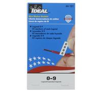 Ideal Industries Cuaderno de marcadores de alambre, Legend 0-9, 45 Markrs Ea