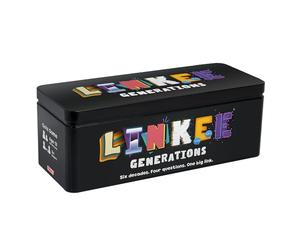 Ideal | LINKEE Generations Juego de Preguntas de Trivia de décadas: Cuatro pequeñas Preguntas con un Gran Enlace. 1970, 80, 90, 00 a 2020 Adolescentes, Adultos y familias, más de 3