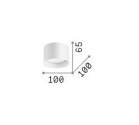 Ideal Lux downlight Spike Redondo, color cobre, aluminio, Ø 10 cm