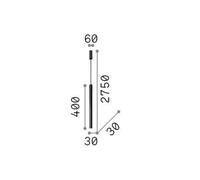 Ideal Lux Lámpara colgante LED Ultrathin Round 40 cm negro DALI
