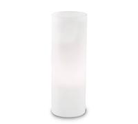 IDEAL LUX Lámpara de mesa Edo de vidrio blanco, altura 35 cm