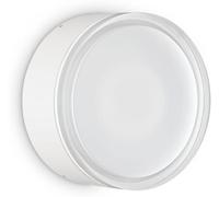 Ideal Lux Lámpara de techo/pared de aluminio blanco con difusor acrílico