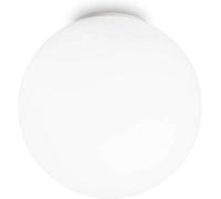 Ideal Lux Mapa Bianco - Plafón de techo tipo globo grande, 1 luz, blanco, E27
