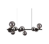 Ideal Lux PERLAGE Plafón colgante globo lineal 10 luces negro