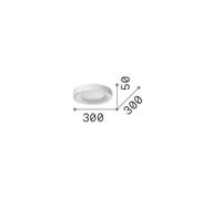 Ideal Lux Plafón LED Planet, negro, Ø 30 cm, metal