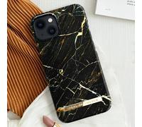 iDeal of Sweden Carcasa para iPhone 13 Mármol de Port Laurent, Negro / Dorado
