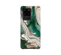 IDEAL OF SWEDEN, Funda para Galaxy S20 Ultra Lujoso Diseño Mármol Jade Dorado
