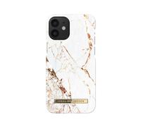 IDEAL OF SWEDEN Funda para iPhone 12 Mini Motivo Mármol Carrara, Dorado