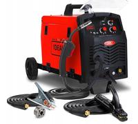 Ideal Praktik MIG 200 - Maquina de soldar de hilo sin gas y con gas de 200A con chasis - Soldadura: MIG MAG, Flux, MMA - Soldador estaño incluye inductividad