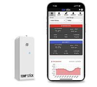 Ideal Sciences - Sensor de temperatura inalámbrico Temp Stick, control las 24 horas, 7 días a la semana, alertas y datos históricos ilimitados Se conecta directamente al WiFi.