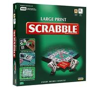 Ideal Scrabble de impresión grande: tablero extra con texto claro y grande impreso y azulejos de letras | Juegos | Palabra | Para 2-4 jugadores | A partir de 10 años, 11213, verde, tablero: 37 cm x 37