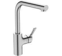 Ideal Standard Alero, Grifo de cocina altura del caño 295 mm, caño giratorio 360°, instalación rápida - Cromo (114 x 262 x 326 mm)