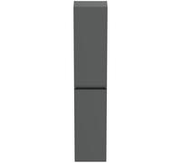 Ideal Standard Armario alto Eurovit, 2 puertas, bisagra izquierda, 300x236x1500mm, R0268TI, Color: Lacado gris brillante