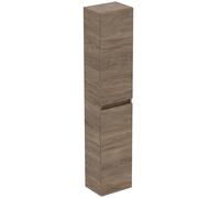 Ideal Standard Armario alto Eurovit, 2 puertas, bisagra izquierda, 300x236x1500mm, R0268Y9, Color: Nogal flameado