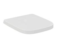 Ideal Standard Asiento de inodoro i.life S, diseño envolvente, cuadrado, con mecanismo de cierre suave, función de liberación rápida para facilitar la limpieza fabricado en Duroplast resistente Blanco