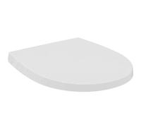 Ideal Standard Asiento de inodoro universal con mecanismo de cierre suave, Asiento de inodoro extraíble de forma ovalada para una fácil limpieza, Antibacteriano - Blanco (365x425x45 mm)