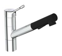 Ideal Standard BC297AA Ceralook - Grifo mezclador de apoyo sobre fregadero, con boca alta orientable y extraíble, alcachofa de 2 funciones, cromado